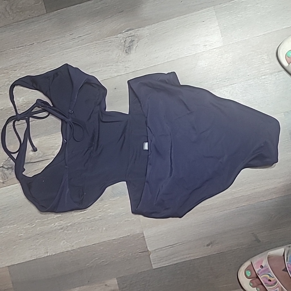 Aerie Mallot De Bain One Piece Swimsuit Navy Blue Size Large - Picture 4 of 5